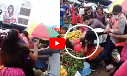 JALAPA: Fuerte pelea entre comerciantes por puesto de venta en el mercado (Video)