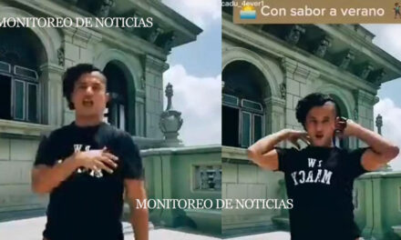 Sancionan a hombre que realizó baile en el Palacio con ropa interior (Video)
