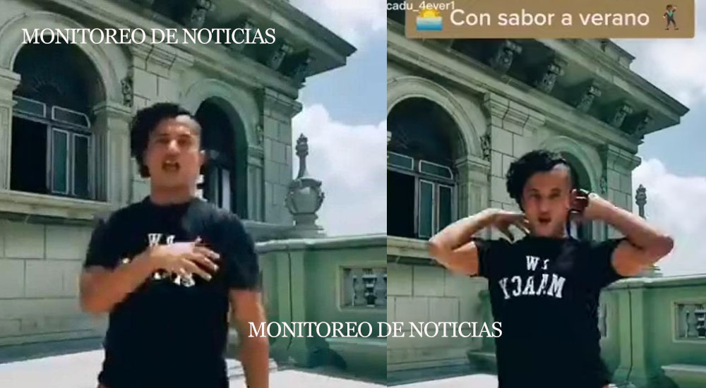 Sancionan a hombre que realizó baile en el Palacio con ropa interior (Video)