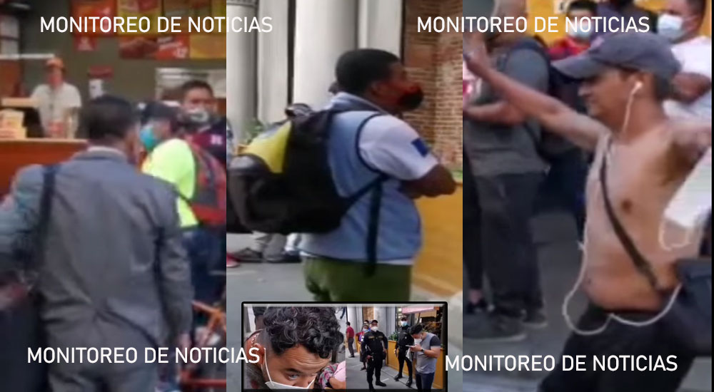 Dos hombres se van a los golpes por el amor de una mujer en la sexta de la zona 1 (Video)