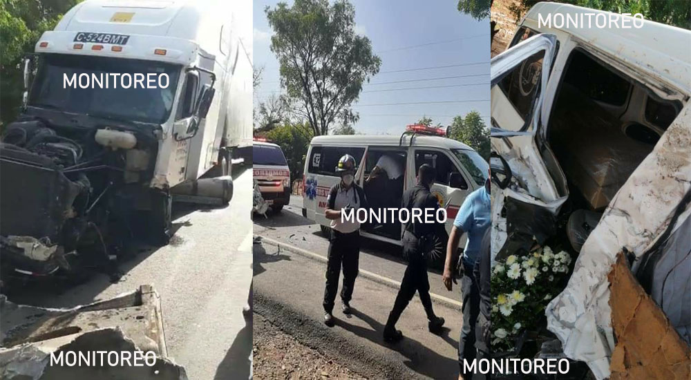 Mujer trasladaba el cadáver de su esposo y muere en terrible accidente en Zacapa