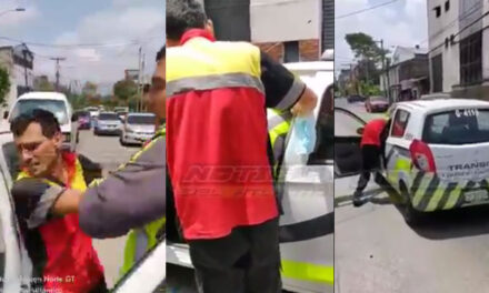 PMT le roba el teléfono a un hombre después de colocarle Cepo a su vehículo (Video)