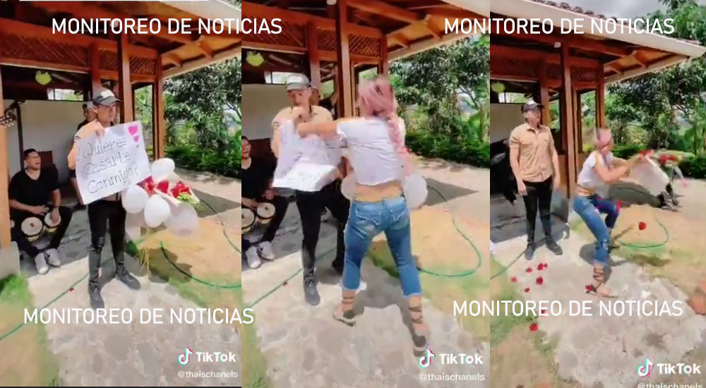 Hombre le propone matrimonio a su novia y ella lo rechazó (Video)