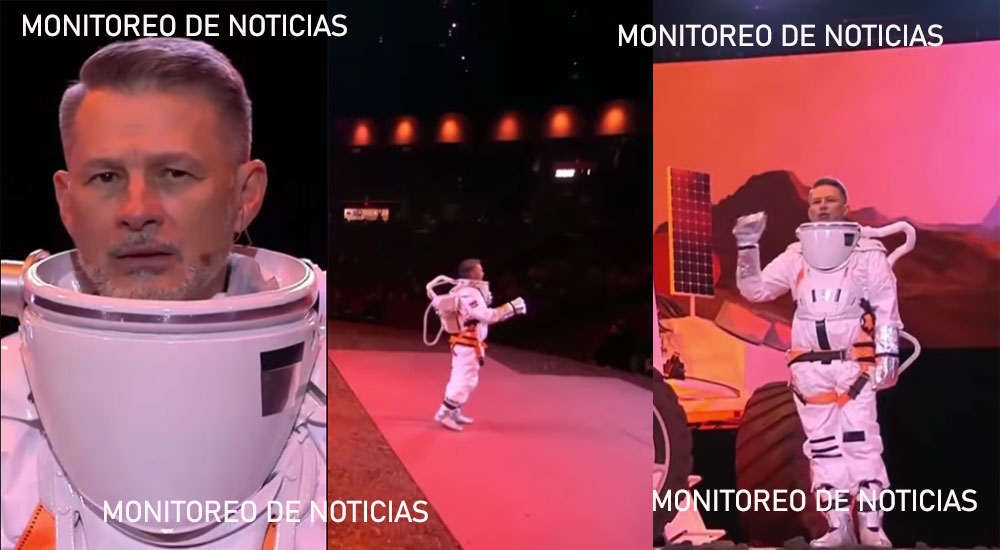 Cash Luna se disfraza de Astronauta en medio de una Prédica y lo comparan con varios políticos (Video)