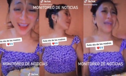 Esme la Chapina Felicita a todas las Madres en su día y su mamá la quema con un plato de comida (Video)