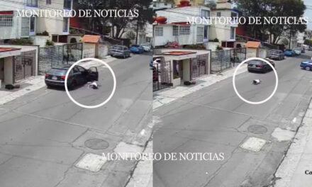 En plena discusión hombre lanza a su pareja desde el carro para la calle (Video)