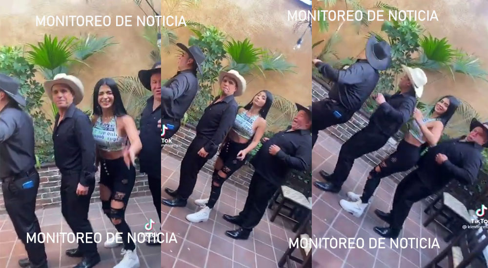 Kimberly Flores baila con los 3 Huitecos y se vuelve viral (Video)