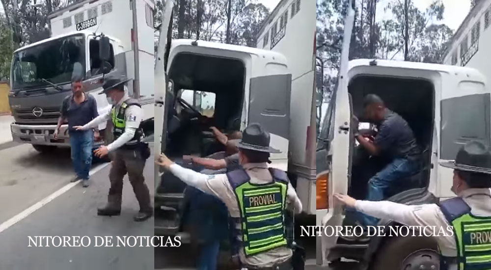 Piloto de camión es detenido en estado de ebriedad (Video)