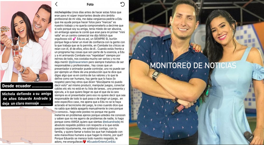 Michela Pincay da fe y legalidad de quién es Eduardo Andrade, su compañero de años
