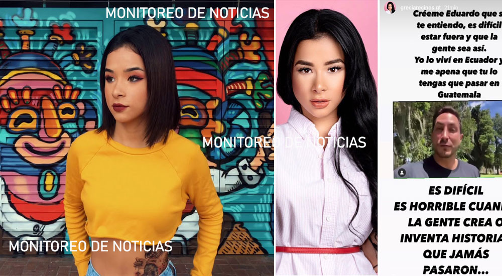 Grecia Recinos se pronuncia ante lo sucedido con Eduardo Andrade