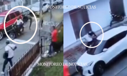 Con patada voladora hombre detiene a dos motoladrones (Video)