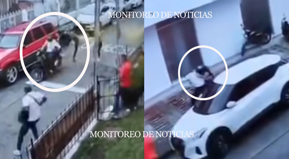 Con patada voladora hombre detiene a dos motoladrones (Video)