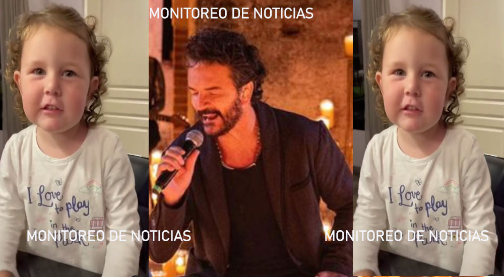 “Señora de las 4 Décadas” Es la canción que niña de dos años canta y sorprende a Ricardo Arjona