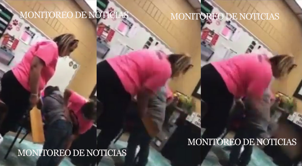 Directora de escuela golpea a una niña de 6 años con una tabla de madera (Video)