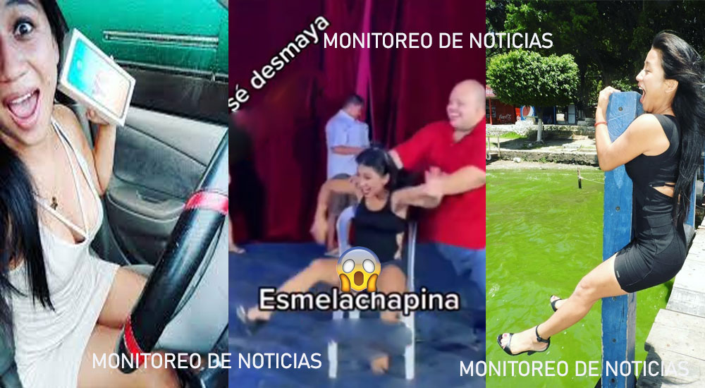 Esme La Chapina se desmaya en programa en vivo y muestra de más (Video)
