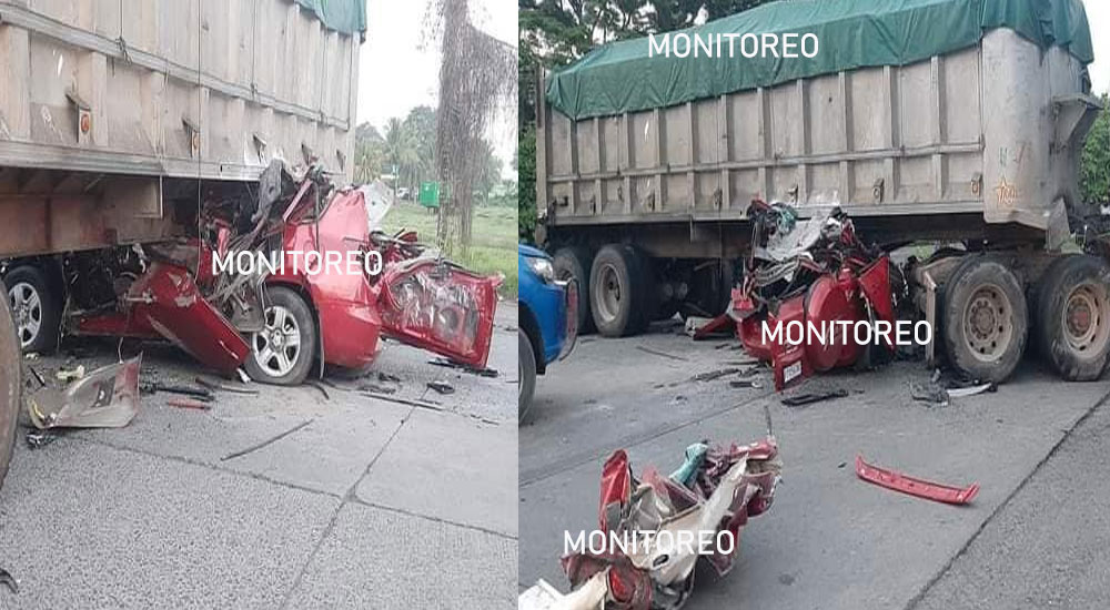 Fatal accidente deja 2 fallecidos en el kilómetro 98 de la Ruta a Puerto Quetzal (Video)