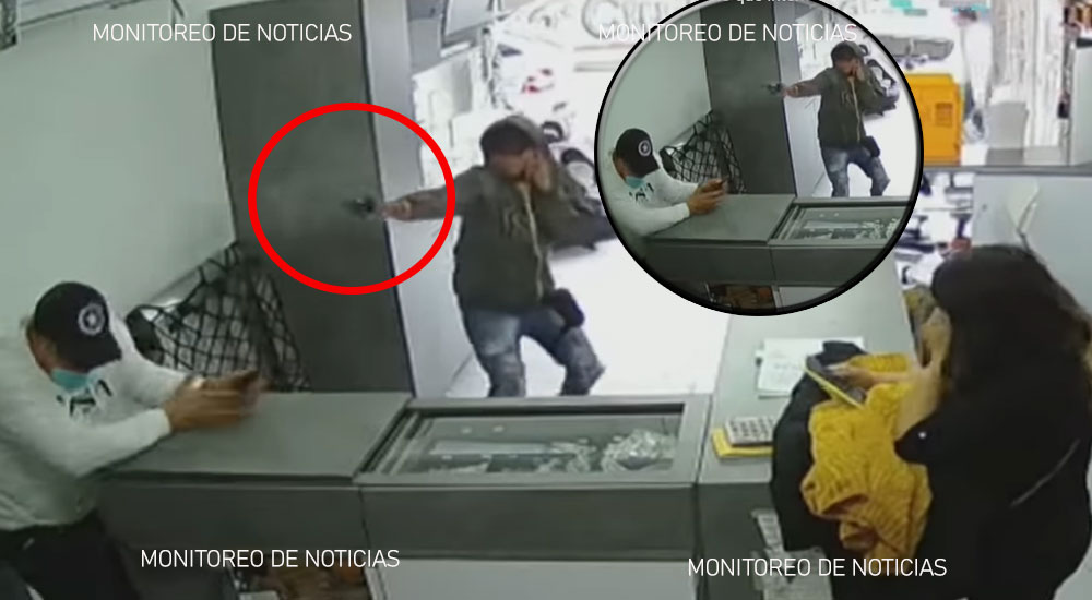 Sicario le dispara a dueño de una tienda en 3 ocasiones y falla (Video)