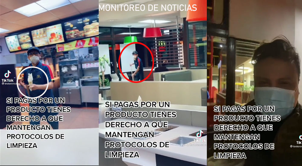 Hombre denuncia a un McDonald’s por servir la comida con las manos sucias (Video)