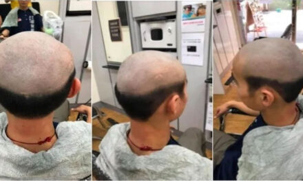Madre salva a su hijo de Covid19 haciéndole un corte de pelo para que no salga a la calle