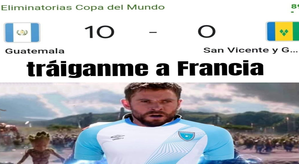 Le hacen memes a la Selección de Guatemala luego de ganar 10 a 0