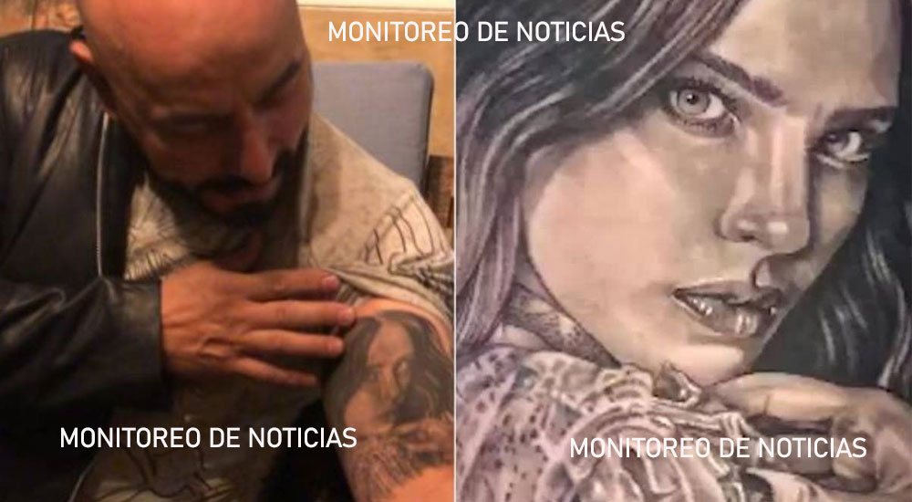 “No se lo le quitó completo” Tatuador exhibe a Lupillo Rivera luego de tapar el rostro de Belinda (Video)
