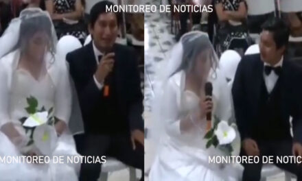 Pareja discute en pleno día de su boda enfrente del altar (Video)