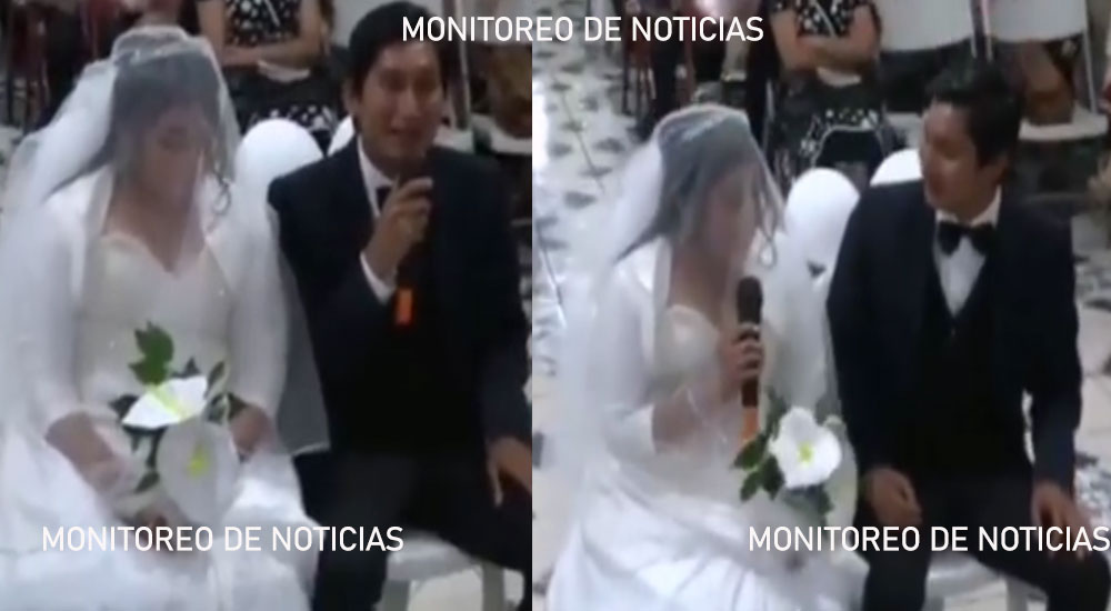 Pareja discute en pleno día de su boda enfrente del altar (Video)