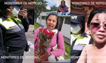 Entregan rosas a PMT por multar a Esme la Chapina en San Marcos (Video)