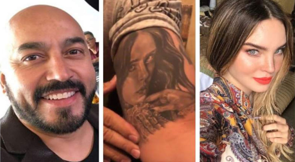 Lupillo Rivera muestra el tatuaje que reemplaza el rostro de Belinda (Video)