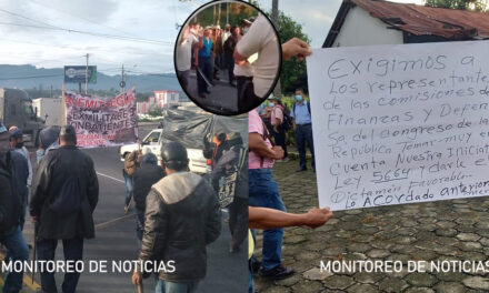 Fuerte tensión por bloqueos entre militares y agentes de la Policía Nacional Civil (Video)
