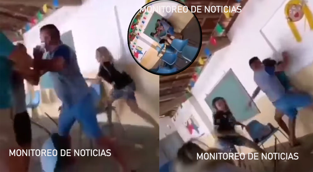Hombre llevó a su amante a vacunar; en el lugar se encontraba su esposa y cuñada (Video)