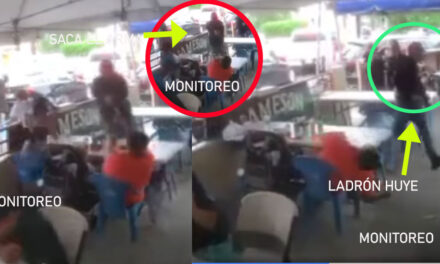 Momento exacto cuando ladrón entra a un restaurante y acribilla a un hombre (Video)