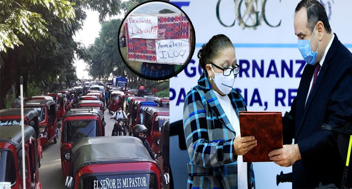 Los puntos bloqueados exigiendo la renuncia de Consuelo porras y Alejandro Giammattei