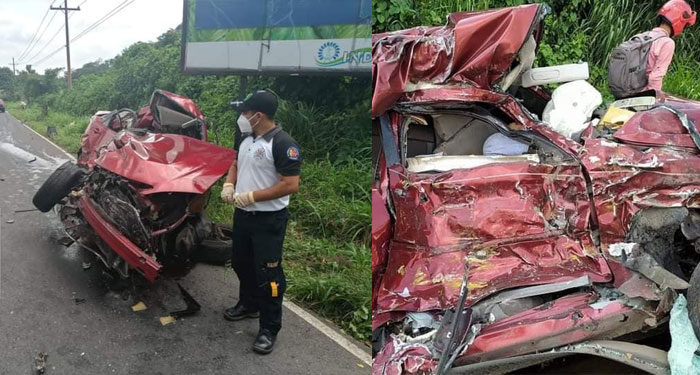 Pareja muere en fatal accidente en el kilómetro 63 de la Ruta a Escuintla