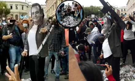 Simula ser Alejandro Giammattei para ver cómo reaccionan los manifestantes (Video)
