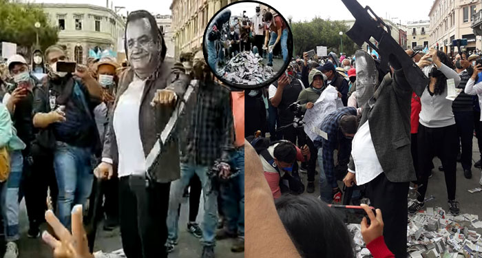 Simula ser Alejandro Giammattei para ver cómo reaccionan los manifestantes (Video)