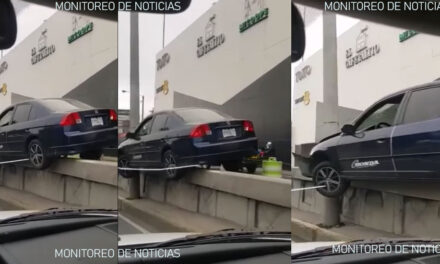 Vehículo terminó empotrado en el Bulevar los Próceres zona 10 capitalina (Video)