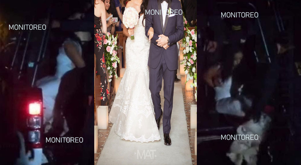 El mero día de su boda encuentran a novia despidiéndose de otro hombre en los baños