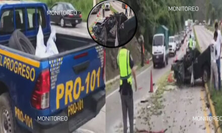 Fatal accidente entre un camión y un vehículo deja una persona fallecida (Video)