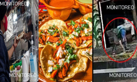 Taquero es grabado lavando un trapo de cocina en agua sucia (Video)