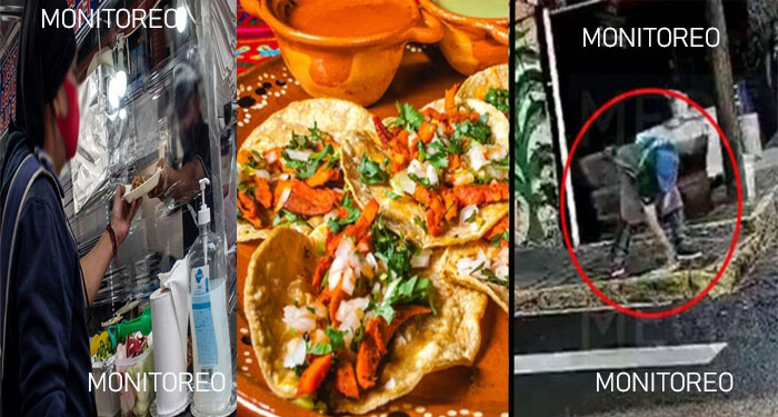 Taquero es grabado lavando un trapo de cocina en agua sucia (Video)