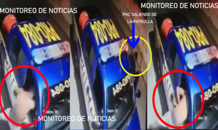 Policías se distraen y delincuente les roba el radio de la patrulla (Video)
