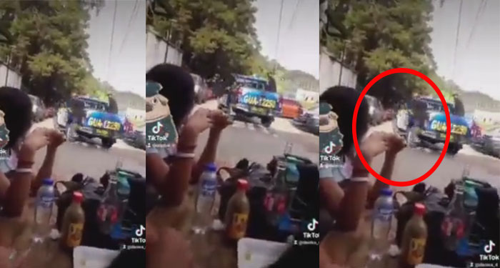 VIDEO | Policía sale VOLANDO de la patrulla y el video se vuelve viral