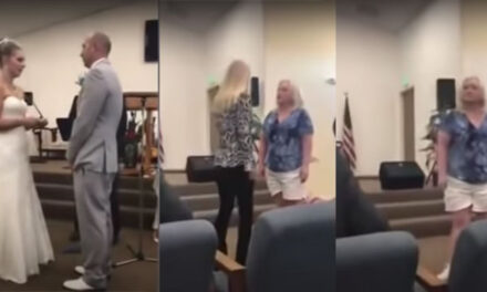 Suegra interrumpe la boda en su hijo al descubrir que la novia tiene un amante (Video)