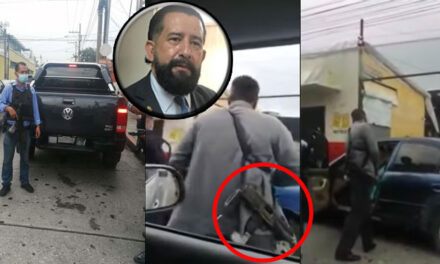 Seguridad que protege a Otto Gómez intimida y amenaza con arma a conductor (Video)