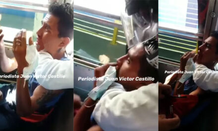 Ladrón es vapuleado dentro de un bus por pasajeros en San Miguel Petapa (Video)