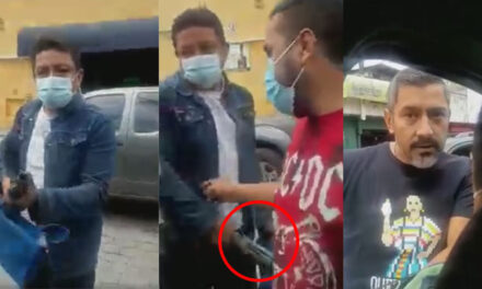Seguridad privada amenaza con una pistola a PMT por colocar cepo a un vehículo (Video)