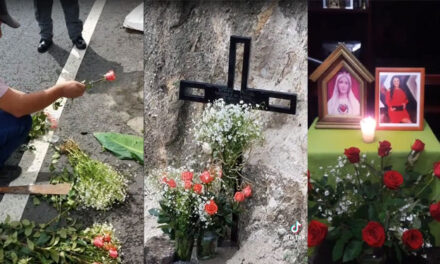 Le hacen homenaje a Vivian Vásquez en el lugar donde falleció (Video)