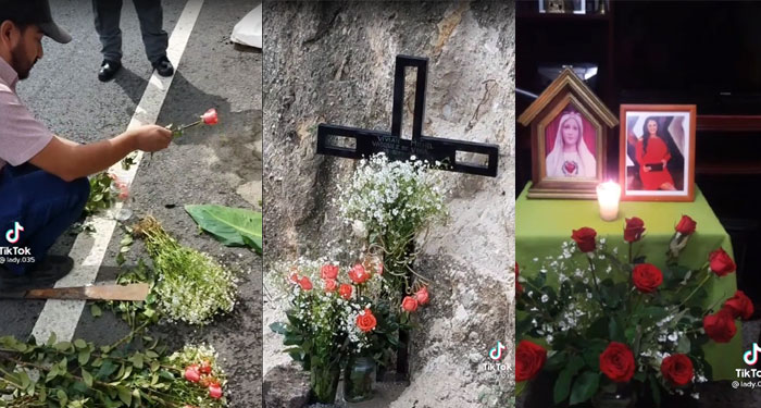 Le hacen homenaje a Vivian Vásquez en el lugar donde falleció (Video)