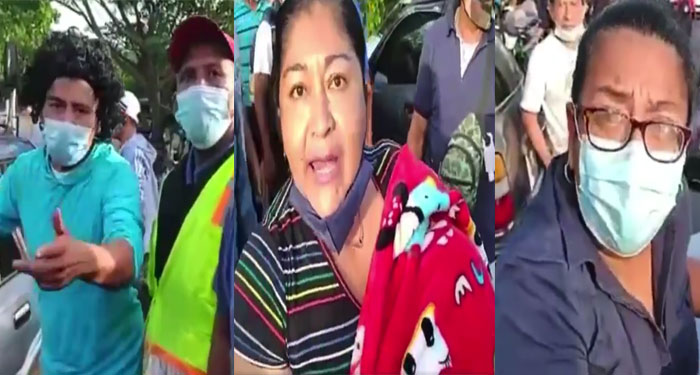 Manifestantes agreden a dos mujeres que dirigían al Hospital (Video)